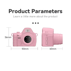 S161 2K HD Mini Digital Camera 1.47" Screen with LED Fill Light Cute Portable Vlog Camera with Multi Filters for Students