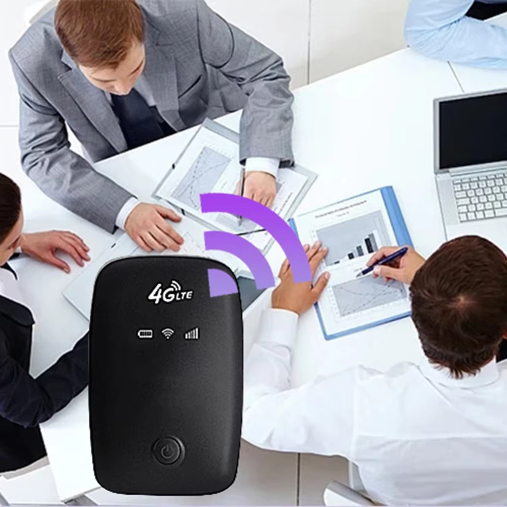 4G LTE Pocket Mobile Hotspot 150Mbps Portable MiFi WiFi Router Modem with SIM Card Slot 10 Devices Access for Home Office Car
