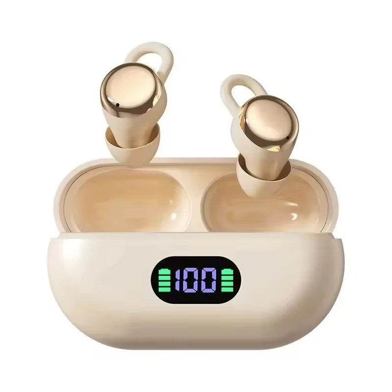 Bluetooth 5.4 Wireless Sleeping Ear Clip Earphones ENC Noise Reduction Ultra-Light Design with Stereo Sound Quality