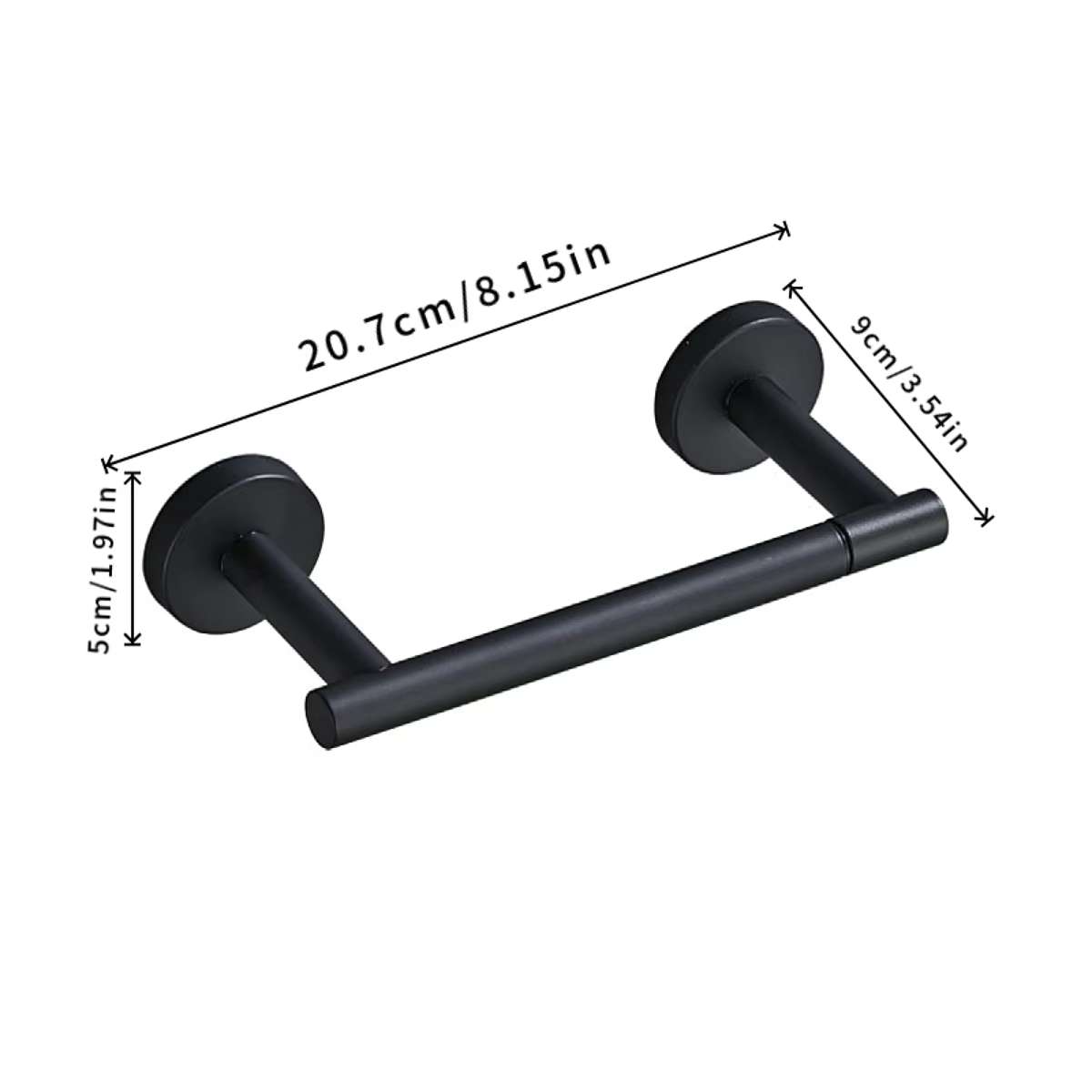304 Stainless Steel Roll Paper Holder 360 ° Rotatable Toilet Paper Holder Bathroom Storage Wall-Mounted Tissue Holder