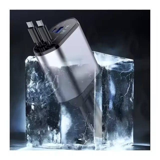 Dual USB Car Charger – 3.1A + 2.4A Fast Charging with Voltage Display