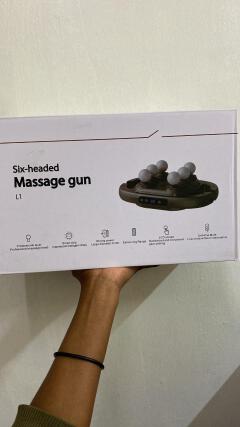 Six‑Headed Massage Gun L1 – Professional Deep Tissue Muscle Massager with LCD Display, Smart Chip & Quiet Motor