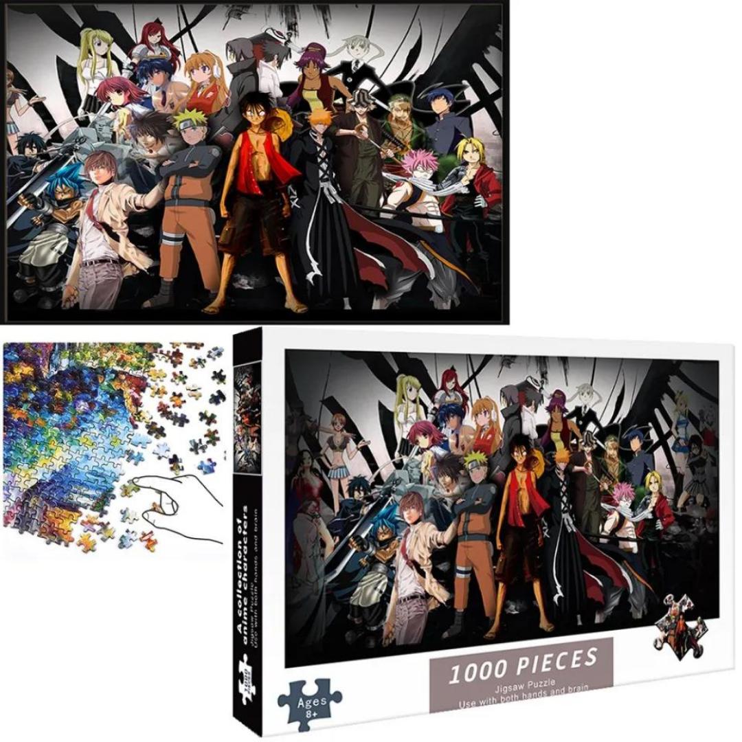 Anime Jigsaw Puzzle 1000 Pieces – Naruto, One Piece, Bleach & More Characters