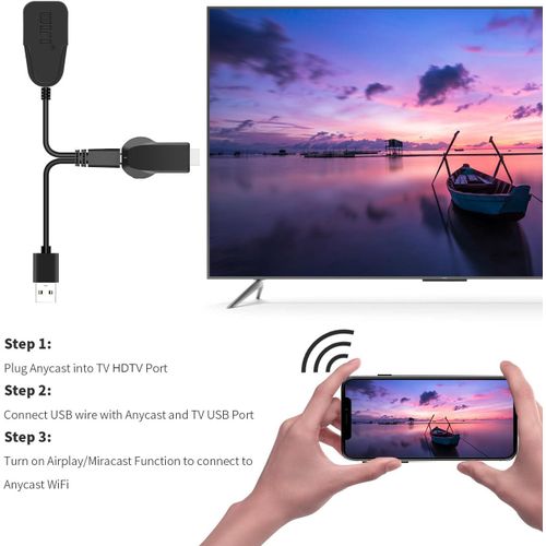 AnyCast M9 Plus WiFi Display Receiver for TV Wireless Streaming Adapter