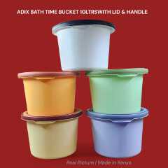 ✨Special Offer✨High Quality🪣 ADIX Bath Time Bucket – 10 Litres with Lid & Handle 🪣.✅ 10 Litre Capacity.Comes with Lid.Strong Carry Handle.🛁 Bathing & water storage.🛁 Bathing & water storage.