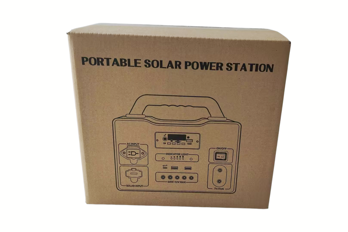 384Wh Portable Power Station, 10 Ports, 5-in-1 Multi Adapter, Built-in Music Player Bluetooth FM, Fast Solar Charge, Off-Grid Camping Emergency Power Generator