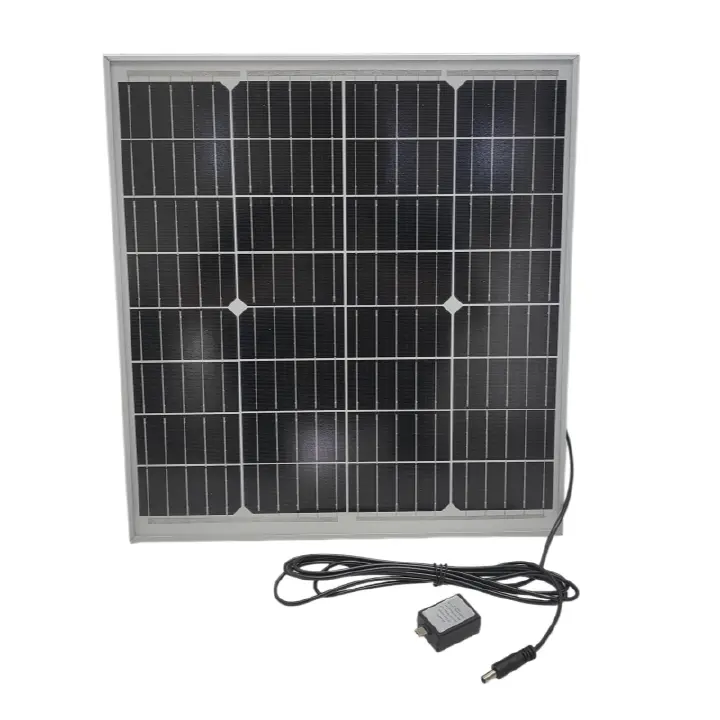 30W Solar Panel for iBox-DC100 Portable Power Station, TOPCon Cell, 5m DC5521 Cable, Multi-Adapter, Simultaneous Charge Station & Phone, Plug & Play