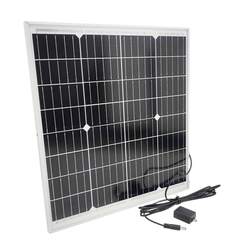 30W Solar Panel for iBox-DC100 Portable Power Station, TOPCon Cell, 5m DC5521 Cable, Multi-Adapter, Simultaneous Charge Station & Phone, Plug & Play