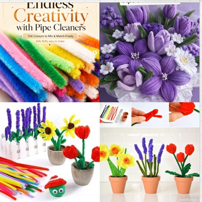 🔥HOT OFFER 🔥 Wired 100 Pcs Pipe Cleaners, 30cm Multi-Colored Pipe Cleaners for Craft, Pipecleaners Flowers Craft Supplies for DIY, Arts Crafts, Decorations