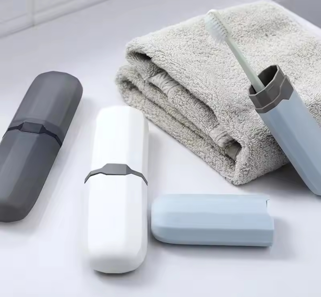 Portable Travel Toothbrush & Toothpaste Holder Case – Multi-Use Storage Box