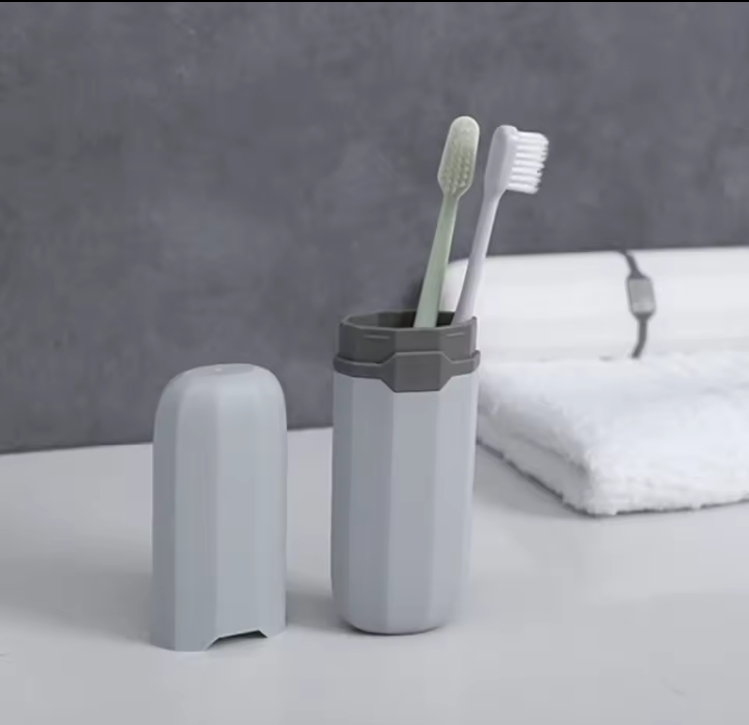 Portable Travel Toothbrush & Toothpaste Holder Case – Multi-Use Storage Box