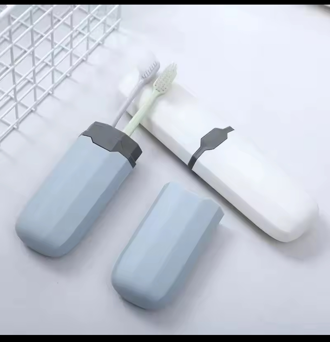 Portable Travel Toothbrush & Toothpaste Holder Case – Multi-Use Storage Box