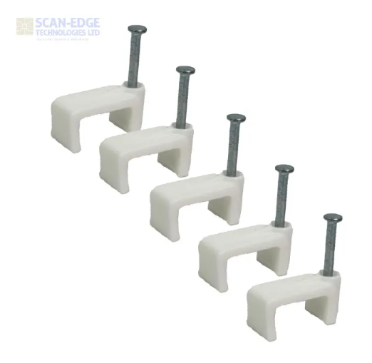 Nail Cable Clips Flat 100Pcs.
