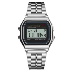 Casio Design Digtal Watch| Water Resistant, Multi-Function, Lightweight for Daily & Sports Use | LED Light | 1/100 SEC Stopwatch | Unisex for Men & Women(HR, Min, SEC, PM, Date, Day) | Daily Alarm