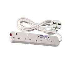 Power King BEST Quality Heavy Duty Electrical Extension 4 Way Power Extension With Cable Socket + FREE GIFT POWER ADAPTOR SOCKET MULTIPLUG