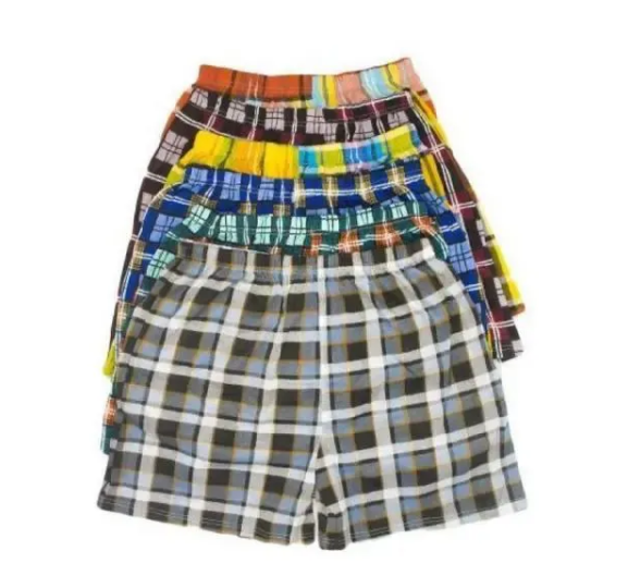 6Pcs,4pc,3ps Finest Quality Pure Cotton Checked Men's Boxers Very Comfortable Plaid Men Underwear.