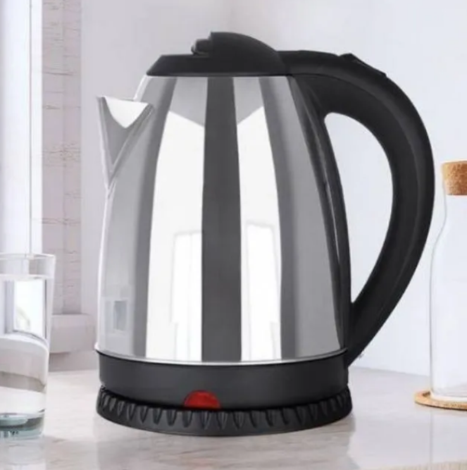 AILYONS 1.8/2/2.2 L Electric Kettle + FREE 4 way Extension Cable -- Water Heater & Boiler Jug- coil less water kettle heating jug silver Ailyons & Power King