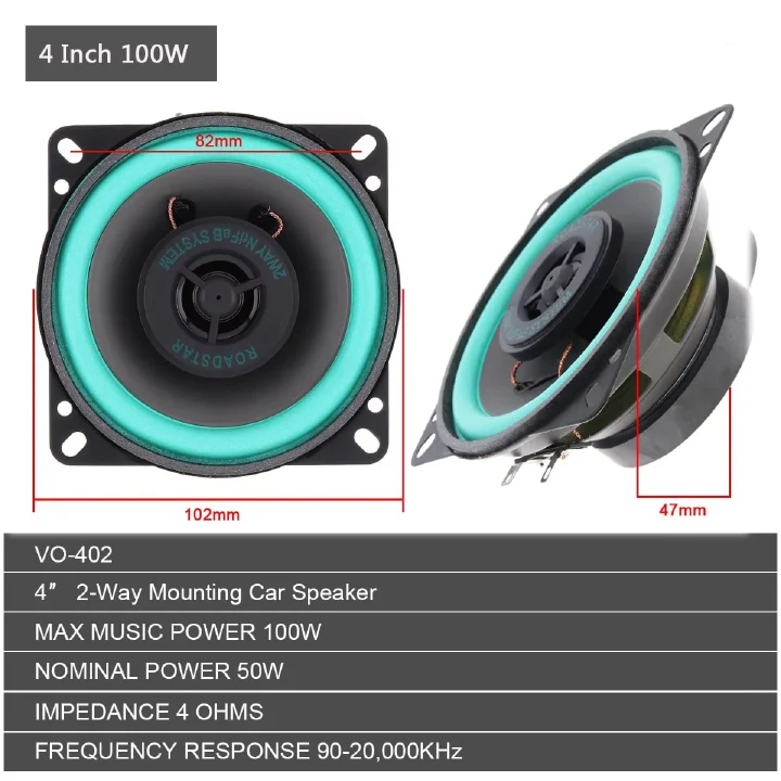 Car Speakers Universal HiFi Coaxial Subwoofer Car Audio Music Stereo Full Range Speakers for Car Auto Speaker {4 / 5 / 6.5 Inch}