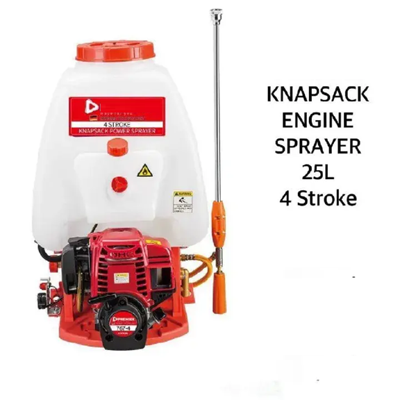 Premium 4 Stroke  25Ltrs High Performance Petrol Engine Knapsack Power Agricultural Sprayer