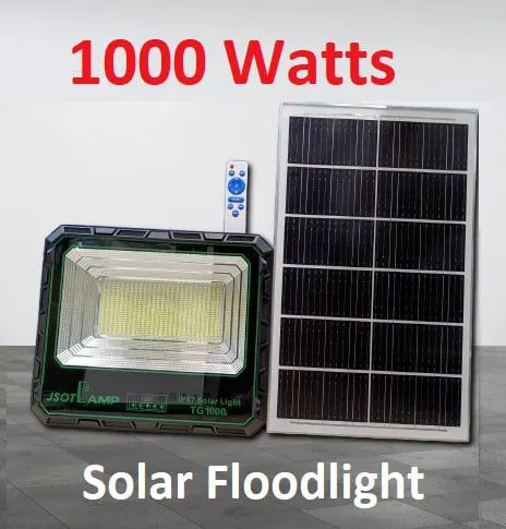 Solar Flood Light (60W-1000W) with remote controller