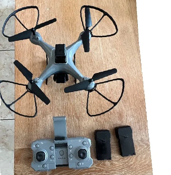 KY102 RC Drone Gray Quadcopter Toy Optical Flow Hovering Obstacle Avoidance 1800mAh Battery