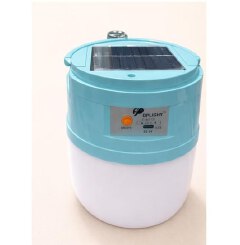 Dp Light Rechargeable night vendor lamp with integrated 40W/60W solar panel.