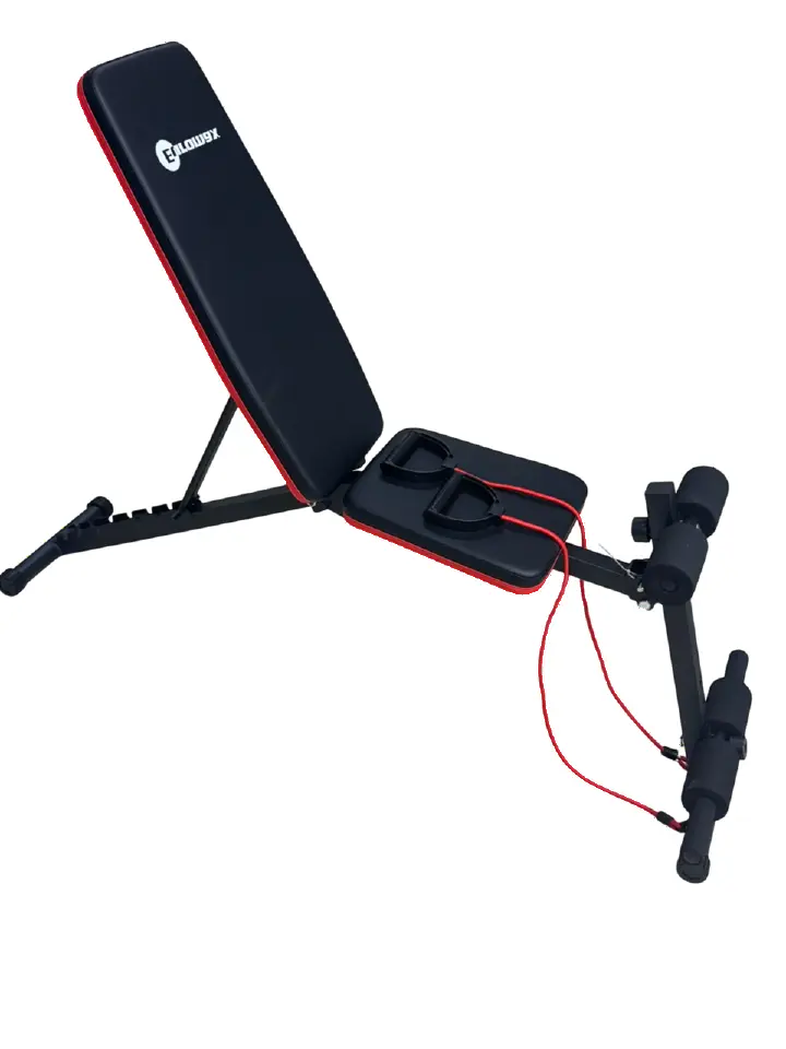 Multifunction Home Gym Workout Bench Equipment With 50Kgs Dumbbell & Barbell Set