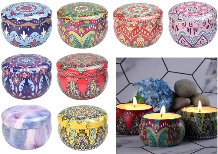 Scented Candles Gifts for Women, Natural Soy Wax, Aromatherapy Candles, Portable Travel Candles, for Stress Relief and Relaxation of the Body, for Mother's Day, Christmas, Birthday, Bath