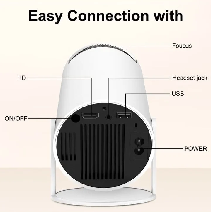 2026 Newest Smart Android 11 Home Theater Projector Portable Auto HD Projector HY300 Mini 4k Android Video Projector