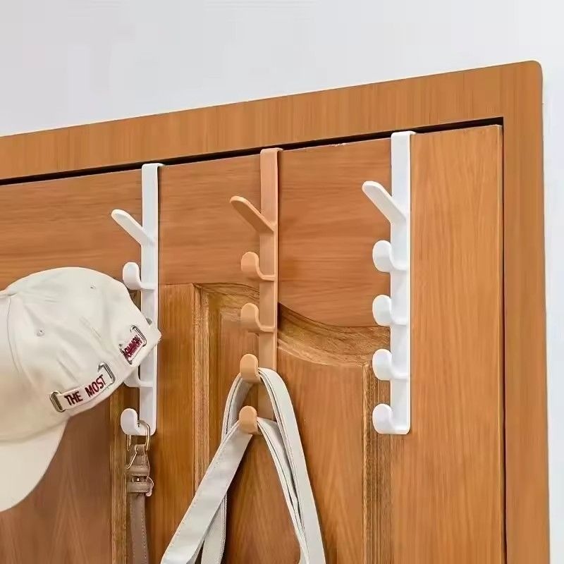 MOQIN Over The Door Hook,Over Door Towel Rack,Door Hanger,Door Coat Hanger,Over The Door Coat Rack,Door Hooks for Hanging Clothes,Back of Door