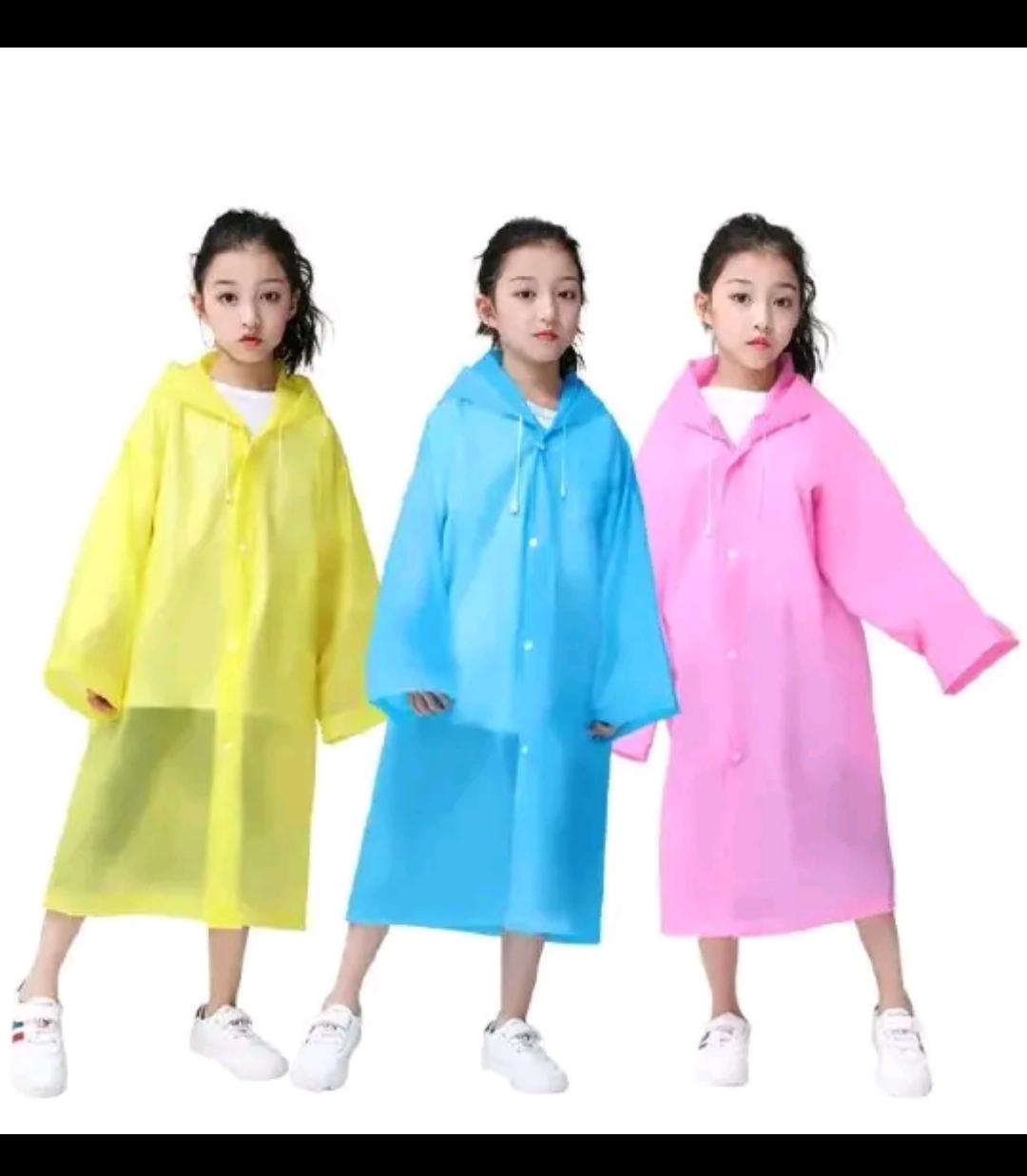 New arrival🔥🔥 Unisex durable Eva kids rain coat  Prepare for El-nino⛈️⛈️,,suitable for kids age between 6-13yrs