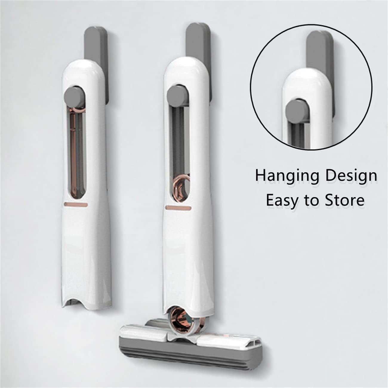Self squeezing desktop mini mop