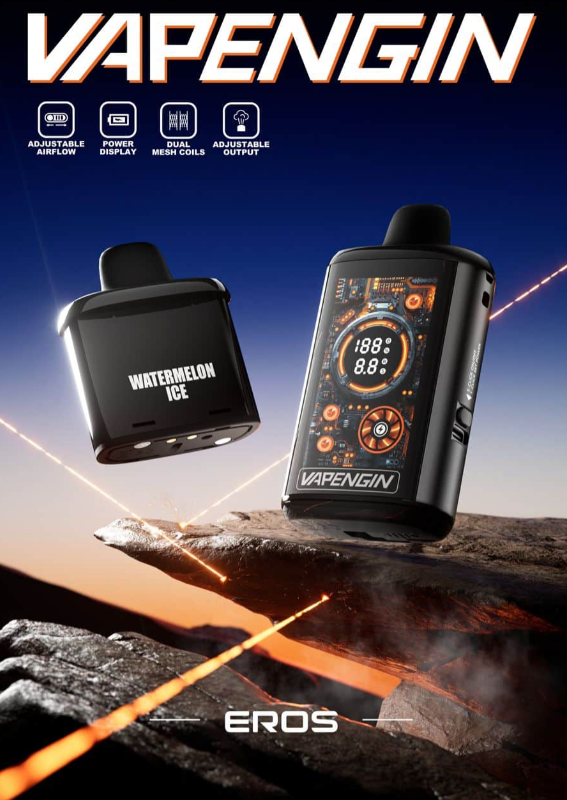 Vapengin EROS Disposable Vape | Up to 20,000 Puffs | Rechargeable | USB Type-C Charging | Starter Kit