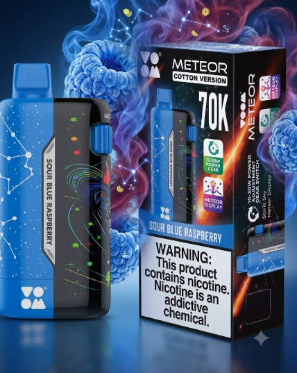 70,000 Puffs VOOM Meteor Smart Disposable Vape |10W–30W Adjustable Power | USB Type-C Rechargeable