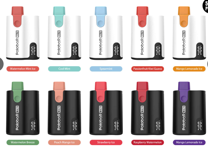 POLOBAR MAZO Starter Kit Disposable Vape | 5000 Puffs | Mesh Coil Technology | USB Type-C Rechargeable | Long-Lasting Performance