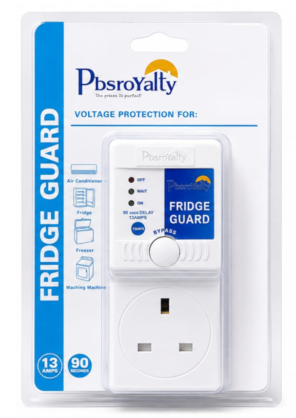 Pbs 13A Fridge & TV Guard – Refrigerator & TV Surge Protector & Voltage Stabilizer for Power Surges and Voltage Fluctuations