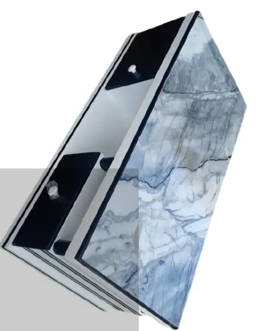 【Promotion】 Modern Marble Top Coffee Table Elegant 4ft by 2 ft With Drawers for Living Room