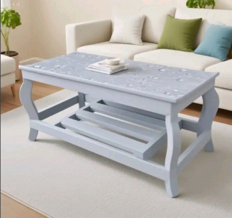 SMART DESIGN Modern stylish rectangular design coffee table with storage for living room, fashionable appealing finish as picture