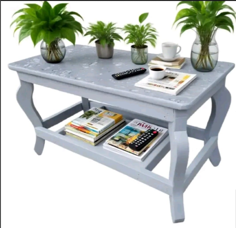 SMART DESIGN Modern stylish rectangular design coffee table with storage for living room, fashionable appealing finish as picture
