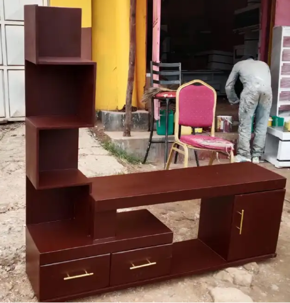 SMART DESIGN Classic Modern TV Stand 5FT With LED Lights Can Fit upto 55 Inch TV High Quality Wooden TV Stand Stylish and Durable