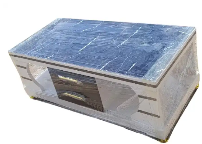 【Promotion】 Modern Marble Top Coffee Table Elegant 4ft by 2 ft With Drawers for Living Room