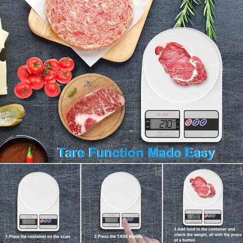 Digital Food Scale 10kg/1g Kitchen Scale For Cooking Baking with Accurate LCD Display