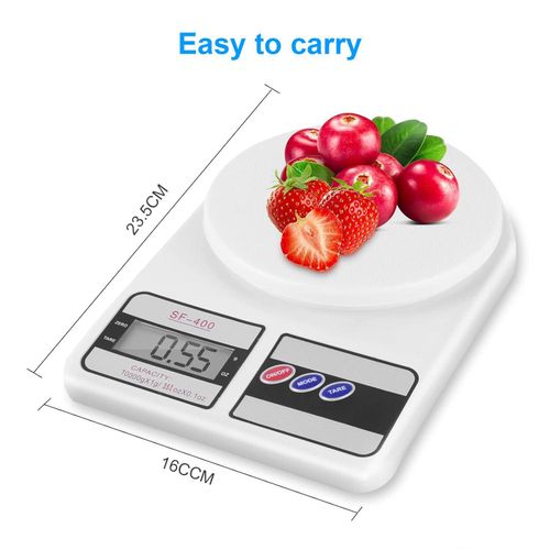 Digital Food Scale 10kg/1g Kitchen Scale For Cooking Baking with Accurate LCD Display