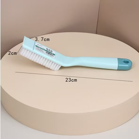 Shoe Brush ,Cleaning Brush Soft Bristle, Long Handle Multi-Angle, Shoe Care, Cleaner Suede Brush Footwear Crevice Tool - Random Colors, also used to clean feet since its soft.