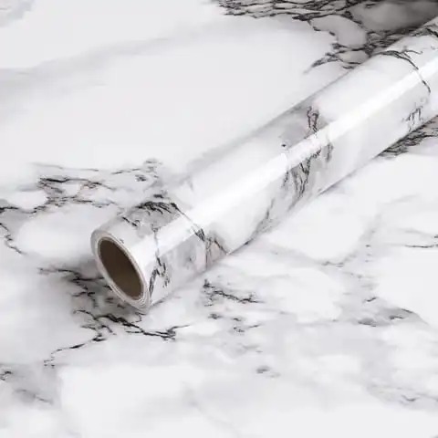 Marble contact papers that are self adhesive, vinyl contact paper in size 60cm by 2M, perfect for walls, furniture, kitchen counters, bathroom counters, tables, anything you want to cover