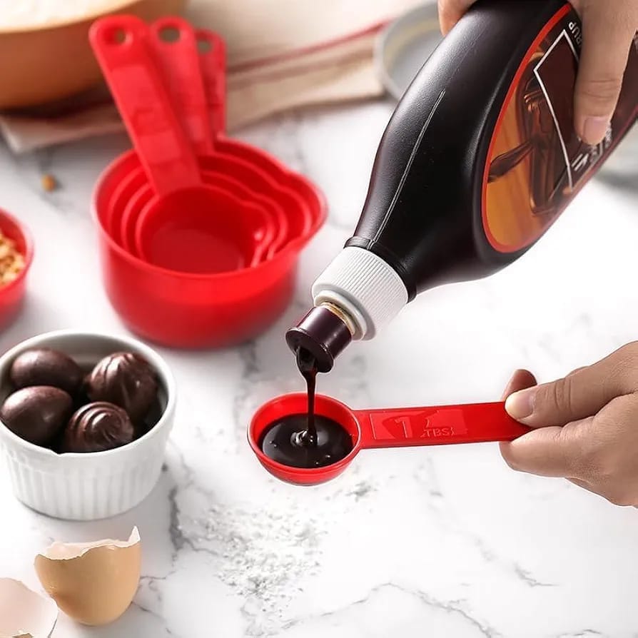11pcs Measuring Tools Set Kitchen Measuring Spoon Measuring Cup Teaspoon Sugar Spoon Cake Baking Flour Measuring Cup Kitchen Spoon Baking Measuring Cup Accessories