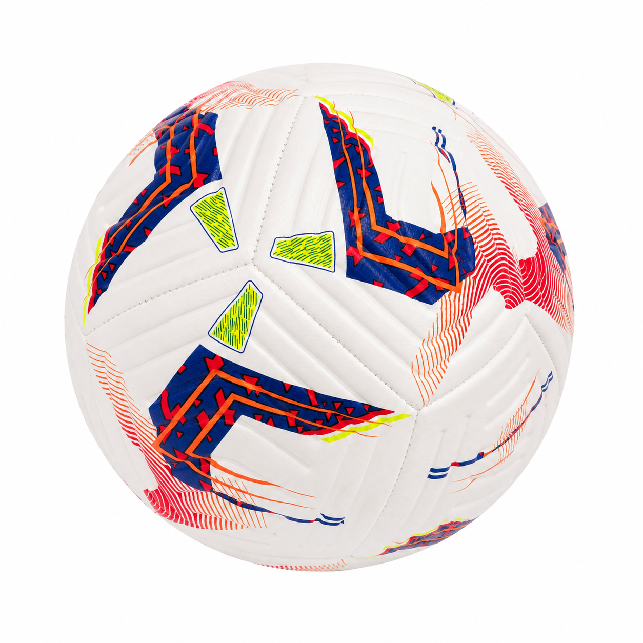 Premium Training Football - Size 5 High-Quality PU Leather Soccer Ball with Textured Surface & Reinforced Stitching for Practice & Casual Matches