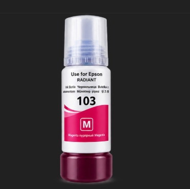 Epson 103  Printer Ink White Cap 100ml Black, Yellow, Cyan, Magenta