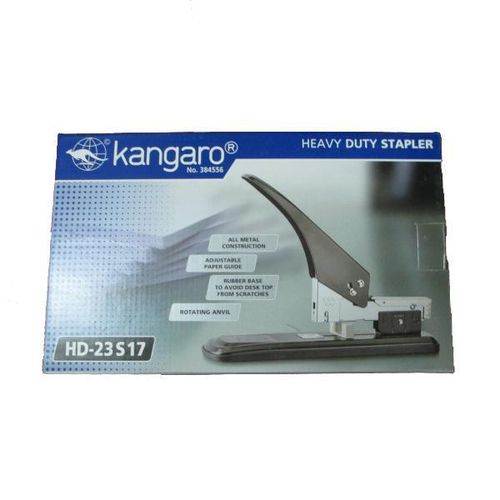 Kangaroo Kangaro Heavy Duty HD 23S17 Stapler upto 140 sheets capacity, compact metal