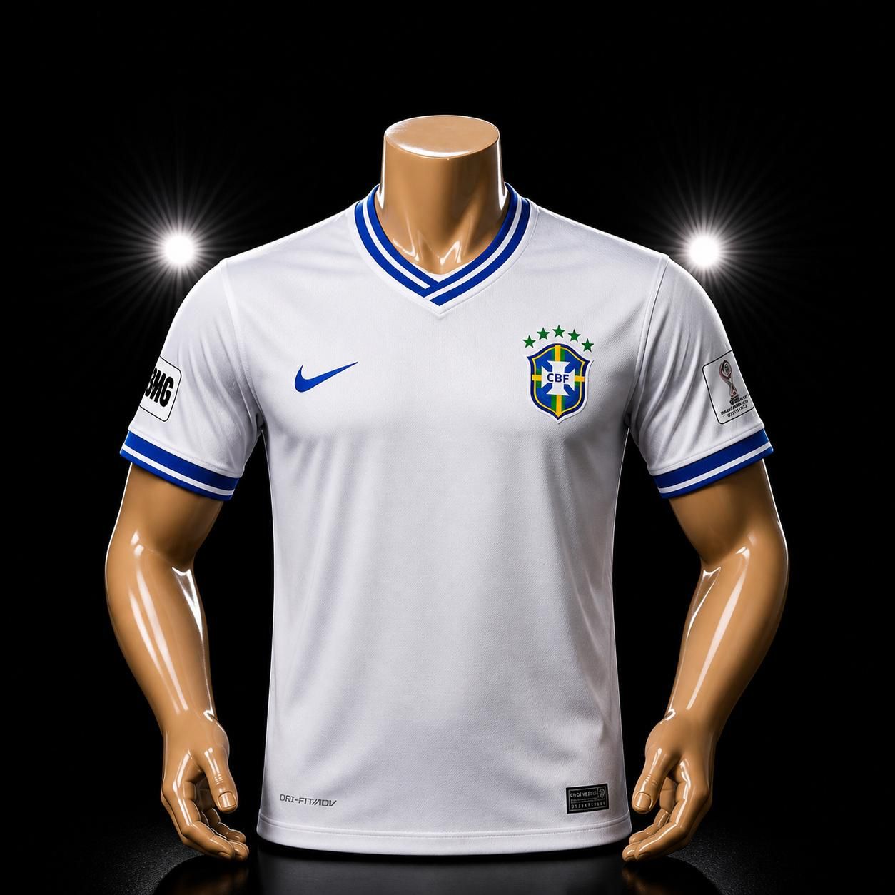 (OFFER) BRAZIL NATIONAL TEAM AWAY JERSEY FEATURING BLUE TRIM AND THE CBF by Football Jersey Authentic 2026 World Cup Jersey International Football Good Quality